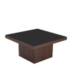 NUEZ COFFEE TABLE ΚΑΡΥΔΙ ΜΑΥΡΟ 79x79x40cm 04-1311 - Image 4
