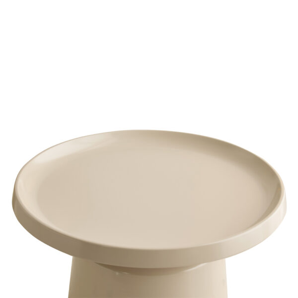 MOUSSE COFFEE TABLE SET 2ΤΕΜ CREAM CREAM 70x70x50cm 04-1325 - Image 3