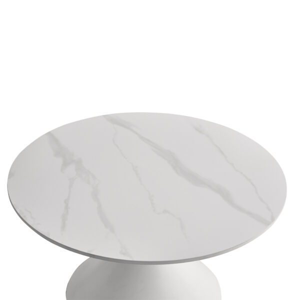 ICE COFFEE TABLE SET 2ΤΕΜ ΑΣΠΡΟ ΑΣΠΡΟ 70x70x40cm 04-1326 - Image 5