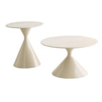 PIETRA COFFEE TABLE SET 2ΤΕΜ CREAM CREAM 70x70x40cm 04-1329 - Image 2