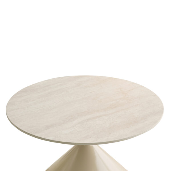 PIETRA COFFEE TABLE SET 2ΤΕΜ CREAM CREAM 70x70x40cm 04-1329 - Image 5