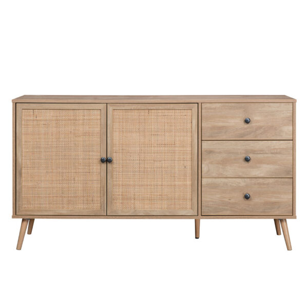 AMMOS ΜΠΟΥΦΕΣ 3ΣΥΡΤΑΡΙΑ ΦΥΣΙΚΟ ΜΕ RATTAN 150x39x79 05-0469 - Image 9