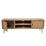 AMMOS TV STAND 2ΠΟΡΤΕΣ ΦΥΣΙΚΟ ΜΕ RATTAN 150x39x49 05-0471 - Image 7