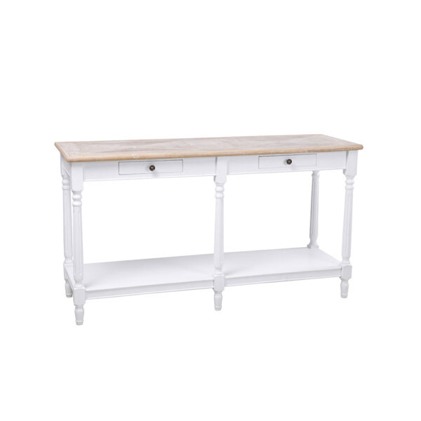 HISTORY ΚΟΝΣΟΛΑ ΛΕΥΚΟ ΦΥΣΙΚΟ 143x48x79 05-0606 - Image 8