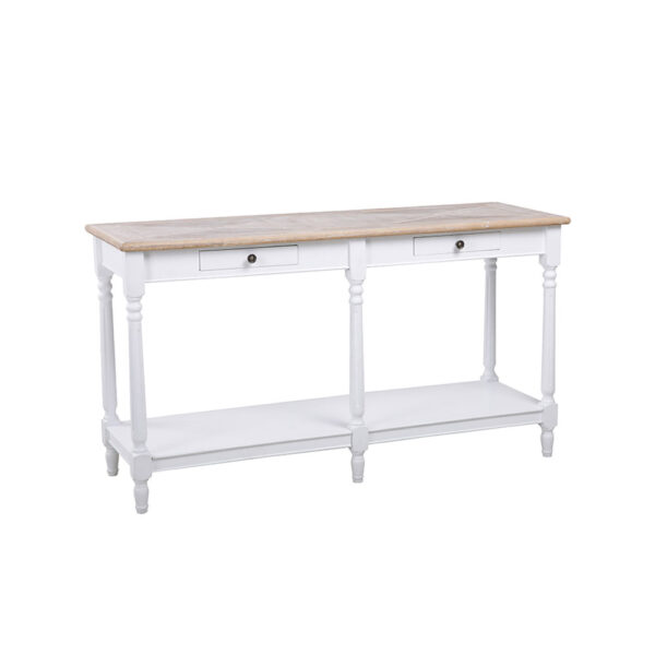 HISTORY ΚΟΝΣΟΛΑ ΛΕΥΚΟ ΦΥΣΙΚΟ 143x48x79 05-0606 - Image 9