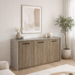 BONDI 2 ΜΠΟΥΦΕΣ SONOMA ΣΚΟΥΡΟ CEMENT 160x45x85 05-0621 - Image 4