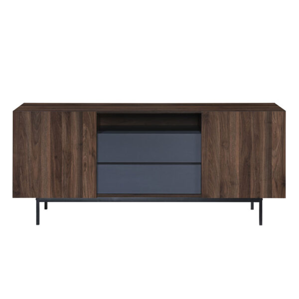 GROOVES ΜΠΟΥΦΕΣ 2ΠΟΡΤΕΣ 2ΣΥΡΤΑΡΙΑ ΚΑΡΥΔΙ ΓΚΡΙ 180x40x80 05-0667 - Image 8