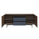 GROOVES ΜΠΟΥΦΕΣ 2ΠΟΡΤΕΣ 2ΣΥΡΤΑΡΙΑ ΚΑΡΥΔΙ ΓΚΡΙ 180x40x80 05-0667 - Image 9