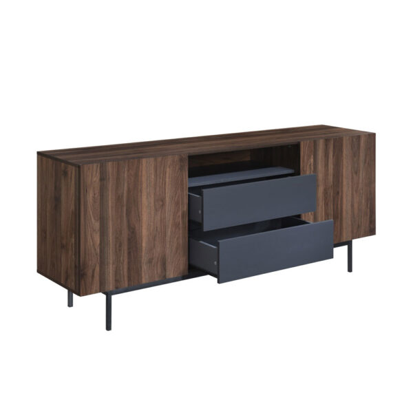 GROOVES ΜΠΟΥΦΕΣ 2ΠΟΡΤΕΣ 2ΣΥΡΤΑΡΙΑ ΚΑΡΥΔΙ ΓΚΡΙ 180x40x80 05-0667 - Image 10