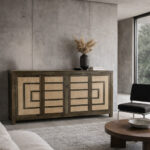 MAIANDROS ΜΠΟΥΦΕΣ ΚΑΦΕ ΣΚΟΥΡΟ ΦΥΣΙΚΟ 200x46x102 05-0761 - Image 5