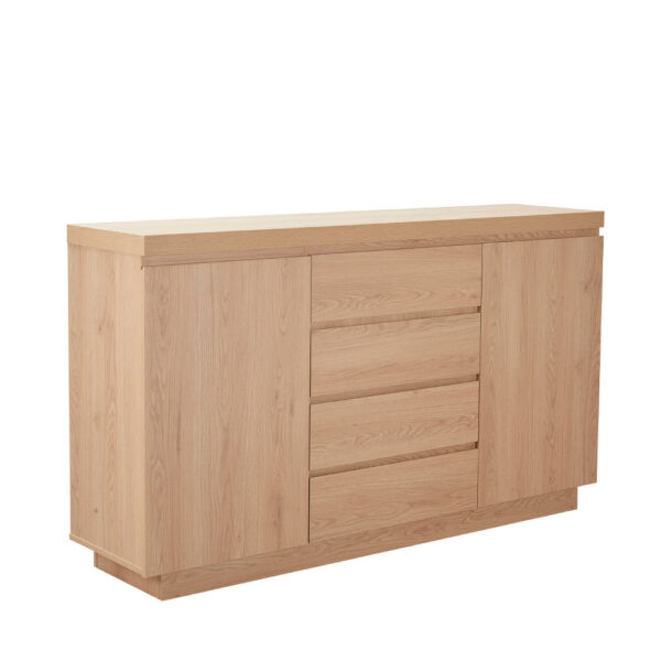 DRUVO ΜΠΟΥΦΕΣ 2ΠΟΡΤΕΣ 4ΣΥΡΤΑΡΙΑ ΦΥΣΙΚΟ 160x39x92cm 05-0822 - Image 4