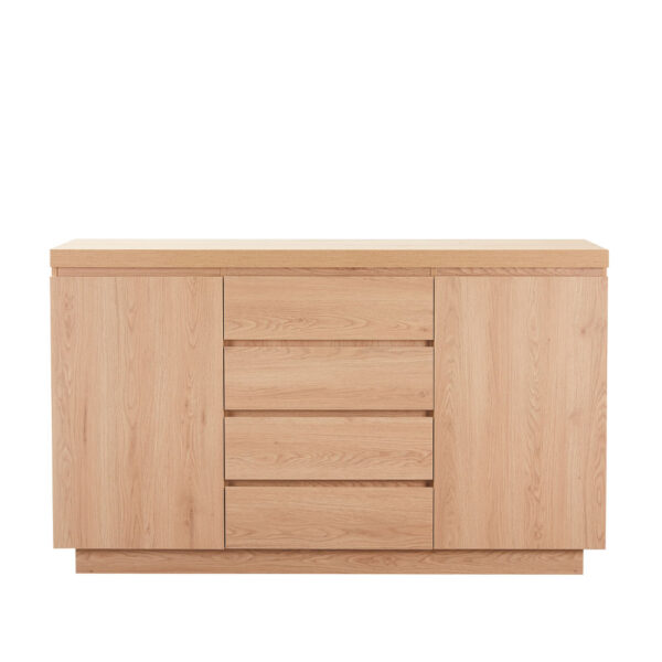 DRUVO ΜΠΟΥΦΕΣ 2ΠΟΡΤΕΣ 4ΣΥΡΤΑΡΙΑ ΦΥΣΙΚΟ 160x39x92cm 05-0822 - Image 6