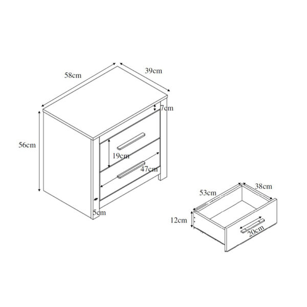 DODO ΚΟΜΟΔΙΝΟ OAK ΣΚΟΥΡΟ 58x39x56 09-0935 - Image 8