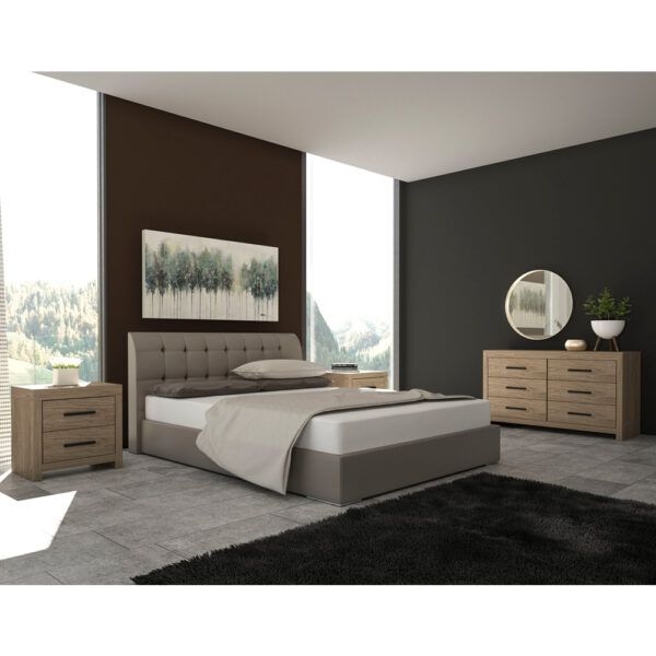 DODO ΣΥΡΤΑΡΙΕΡΑ OAK ΣΚΟΥΡΟ 132x45x75 09-0936 - Image 7