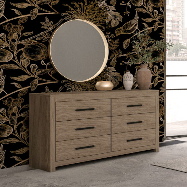 DODO ΣΥΡΤΑΡΙΕΡΑ OAK ΣΚΟΥΡΟ 132x45x75 09-0936 - Image 8