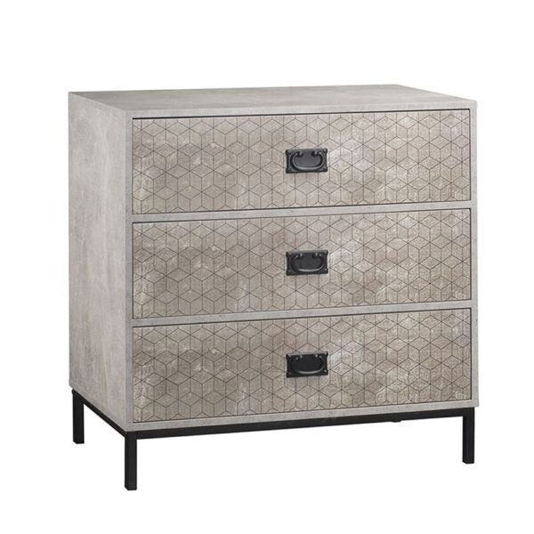 RUBIK ΣΥΡΤΑΡΙΕΡΑ 3ΣΥΡΤΑΡΙΑ CEMENT ΑΝΟΙΧΤΟ ΜΕ PATTERN 80x40x80 09-0953 - Image 5