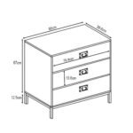 RUBIK ΣΥΡΤΑΡΙΕΡΑ 3ΣΥΡΤΑΡΙΑ CEMENT ΑΝΟΙΧΤΟ ΜΕ PATTERN 80x40x80 09-0953 - Image 8