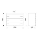 METROPOLIS ΣΥΡΤΑΡΙΕΡΑ 3ΣΥΡΤΑΡΙΑ SONOMA ΣΚΟΥΡΟ ΠΕΤΡΑ 105x45x78 09-1195 - Image 5