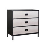 FACTORY ΣΥΡΤΑΡΙΕΡΑ 3ΣΥΡΤΑΡΙΑ ΜΑΥΡΟ OAK SONOMA DECAPE 80x40x80 09-1212 - Image 3