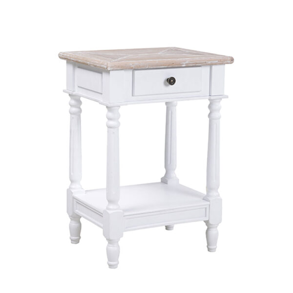 HISTORY ΚΟΜΟΔΙΝΟ ΛΕΥΚΟ ΦΥΣΙΚΟ 46x37x67 09-1508 - Image 4