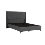 HARMONY ΚΡΕΒΑΤΙ ΜΕ ΑΠΟΘΗΚ. ΧΩΡΟ ΚΑΙ ΣΤΡΩΜΑ ΓΚΡΙ 07-780 207x174x126.5 09-1522 - Image 7