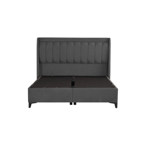 HARMONY ΚΡΕΒΑΤΙ ΜΕ ΑΠΟΘΗΚ. ΧΩΡΟ ΚΑΙ ΣΤΡΩΜΑ ΓΚΡΙ 07-780 207x174x126.5 09-1522 - Image 8