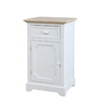 KIMOLOS ΚΟΜΟΔΙΝΟ 1ΠΟΡΤΑ 1ΣΥΡΤΑΡΙ ΛΕΥΚΟ ΦΥΣΙΚΟ 43x35x71 09-1549 - Image 4