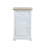 KIMOLOS ΚΟΜΟΔΙΝΟ 1ΠΟΡΤΑ 1ΣΥΡΤΑΡΙ ΛΕΥΚΟ ΦΥΣΙΚΟ 43x35x71 09-1549 - Image 5