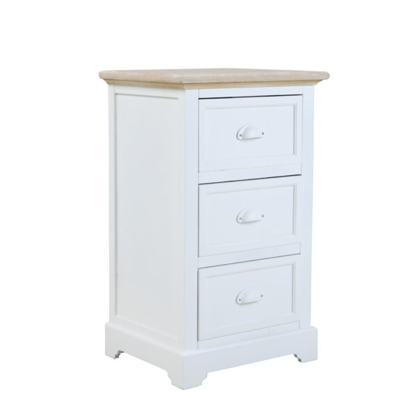 KIMOLOS ΚΟΜΟΔΙΝΟ 3ΣΥΡΤΑΡΙΑ ΛΕΥΚΟ ΦΥΣΙΚΟ 43x35x71 09-1550 - Image 4