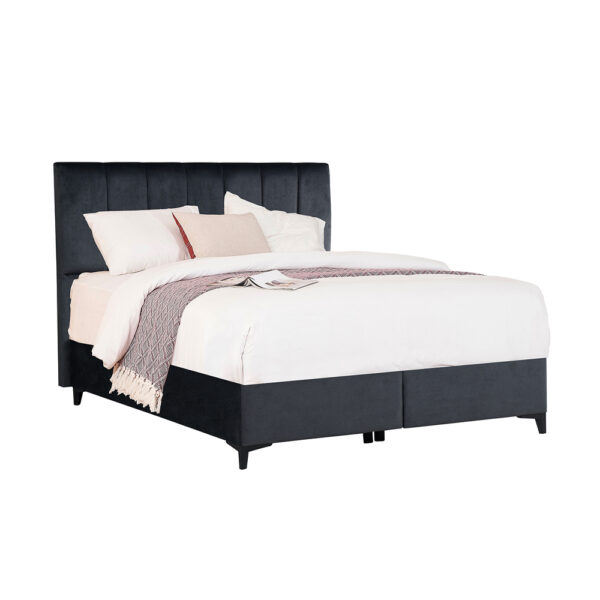 STICKS ΚΡΕΒΑΤΙ ΜΕ ΑΠΟΘΗΚ. ΧΩΡΟ (ΓΙΑ ΣΤΡΩΜΑ 160x200cm) ΓΚΡΙ 26-911 223x166x120 09-1770 - Image 6