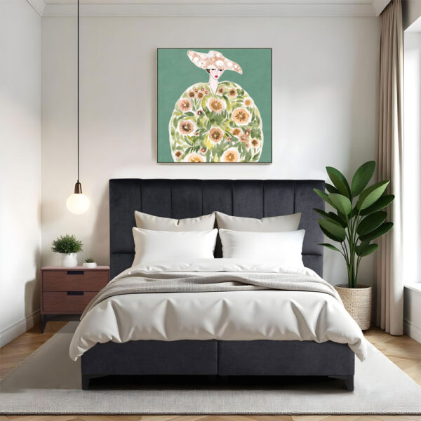 STICKS ΚΡΕΒΑΤΙ ΜΕ ΑΠΟΘΗΚ. ΧΩΡΟ (ΓΙΑ ΣΤΡΩΜΑ 160x200cm) ΓΚΡΙ 26-911 223x166x120 09-1770 - Image 7