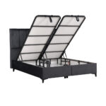 STICKS ΚΡΕΒΑΤΙ ΜΕ ΑΠΟΘΗΚ. ΧΩΡΟ (ΓΙΑ ΣΤΡΩΜΑ 160x200cm) ΓΚΡΙ 26-911 223x166x120 09-1770 - Image 8