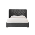 DUCHESS ΚΡΕΒΑΤΙ (ΓΙΑ ΣΤΡΩΜΑ 160x200cm) ΑΝΘΡΑΚΙ 220.5x181x135 09-1786 - Image 8