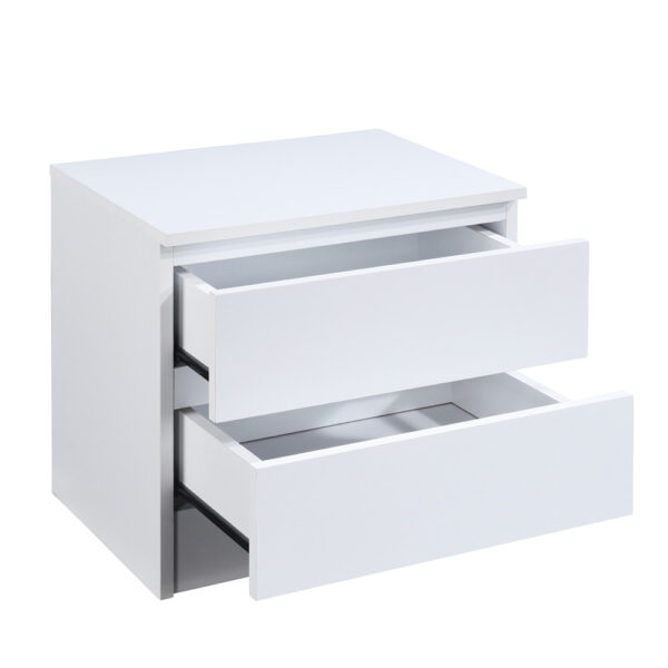 POLO ΚΟΜΟΔΙΝΟ 2ΣΥΡΤΑΡΙΑ ΛΕΥΚΟ 45x35.5x45cm 09-1791 - Image 3