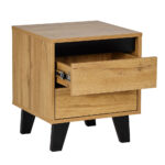 ARABICA ΚΟΜΟΔΙΝΟ 2ΣΥΡΤΑΡΙΑ SONOMA ΜΑΥΡΟ 40x38x45 09-1964 - Image 8