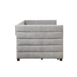 SUENO ΚΑΝΑΠΕΣ ΚΡΕΒΑΤΙ (ΓΙΑ ΣΤΡΩΜΑ 90x190cm) ΓΚΡΙ ΑΝΟΙΧΤΟ 209x99.5x76cm 09-2036 - Image 5