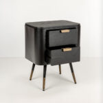 COLOMBO ΚΟΜΟΔΙΝΟ ΜΑΥΡΟ ΧΡΥΣΟ 50x39x63cm 09-2059 - Image 8