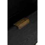 COLOMBO ΣΥΡΤΑΡΙΕΡΑ ΜΑΥΡΟ ΧΡΥΣΟ 118x39x77cm 09-2060 - Image 9