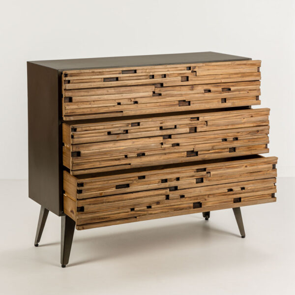 COAST ΣΥΡΤΑΡΙΕΡΑ 3ΣΥΡΤΑΡΙΑ ΜΑΥΡΟ ΦΥΣΙΚΟ 90x37x79cm 09-2066 - Image 8