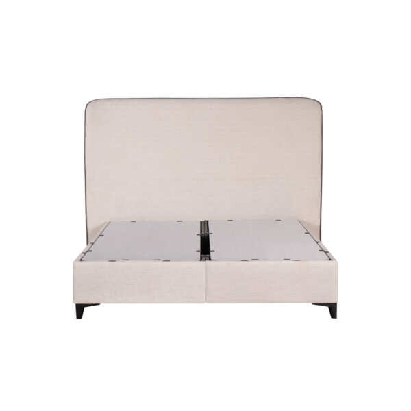 COLOMBO ΚΡΕΒΑΤΙ ΜΕ ΑΠΟΘΗΚ. ΧΩΡΟ (ΓΙΑ ΣΤΡΩΜΑ 160x200cm) OFF WHITE 06-900 ΜΑΥΡΟ 210x170x120 09-2117 - Image 9