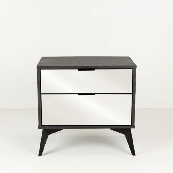 SPECCHIO ΚΟΜΟΔΙΝΟ 2ΣΥΡΤΑΡΙΑ ΜΑΥΡΟ OAK ΚΑΘΡΕΠΤΗΣ 58x39x55 09-2127 - Image 6