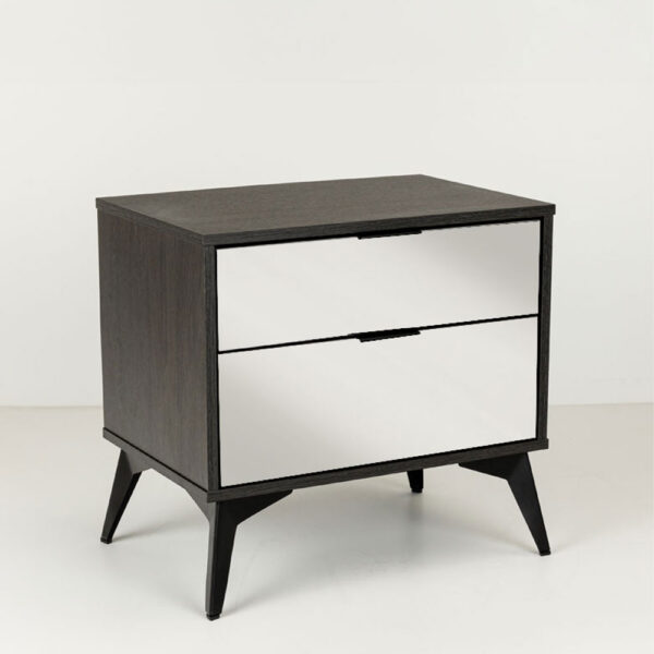 SPECCHIO ΚΟΜΟΔΙΝΟ 2ΣΥΡΤΑΡΙΑ ΜΑΥΡΟ OAK ΚΑΘΡΕΠΤΗΣ 58x39x55 09-2127 - Image 7
