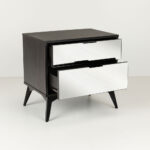 SPECCHIO ΚΟΜΟΔΙΝΟ 2ΣΥΡΤΑΡΙΑ ΜΑΥΡΟ OAK ΚΑΘΡΕΠΤΗΣ 58x39x55 09-2127 - Image 8