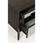 SPECCHIO ΚΟΜΟΔΙΝΟ 2ΣΥΡΤΑΡΙΑ ΜΑΥΡΟ OAK ΚΑΘΡΕΠΤΗΣ 58x39x55 09-2127 - Image 9