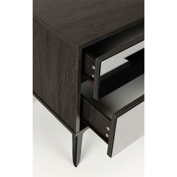 SPECCHIO ΚΟΜΟΔΙΝΟ 2ΣΥΡΤΑΡΙΑ ΜΑΥΡΟ OAK ΚΑΘΡΕΠΤΗΣ 58x39x55 09-2127 - Image 9
