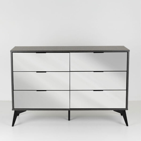 SPECCHIO ΣΥΡΤΑΡΙΕΡΑ 6ΣΥΡΤΑΡΙΑ ΜΑΥΡΟ OAK ΚΑΘΡΕΠΤΗΣ 120x39x80 09-2128 - Image 6