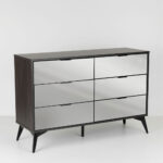 SPECCHIO ΣΥΡΤΑΡΙΕΡΑ 6ΣΥΡΤΑΡΙΑ ΜΑΥΡΟ OAK ΚΑΘΡΕΠΤΗΣ 120x39x80 09-2128 - Image 7