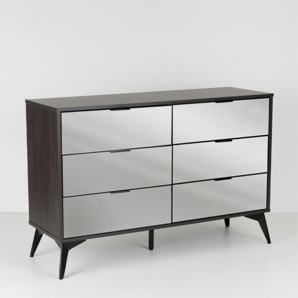 SPECCHIO ΣΥΡΤΑΡΙΕΡΑ 6ΣΥΡΤΑΡΙΑ ΜΑΥΡΟ OAK ΚΑΘΡΕΠΤΗΣ 120x39x80 09-2128 - Image 7