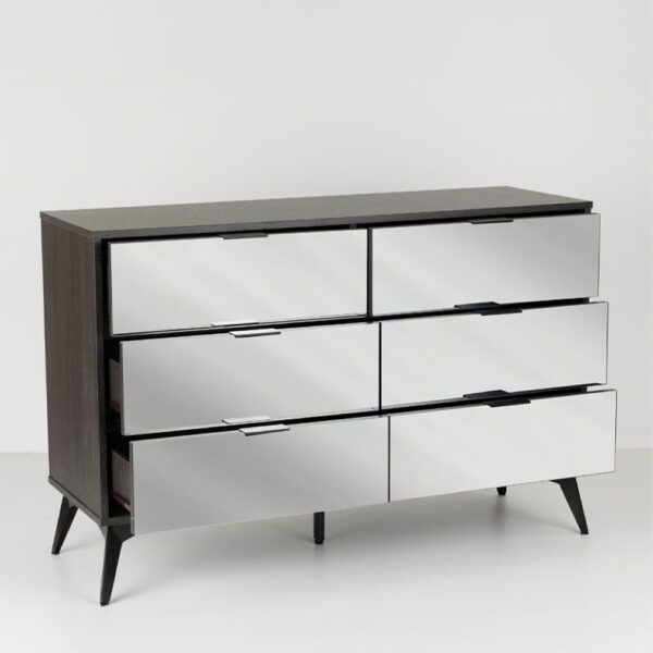 SPECCHIO ΣΥΡΤΑΡΙΕΡΑ 6ΣΥΡΤΑΡΙΑ ΜΑΥΡΟ OAK ΚΑΘΡΕΠΤΗΣ 120x39x80 09-2128 - Image 8