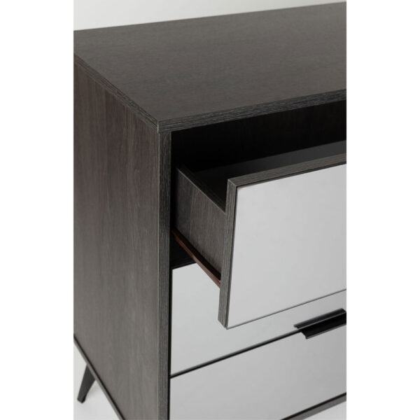 SPECCHIO ΣΥΡΤΑΡΙΕΡΑ 6ΣΥΡΤΑΡΙΑ ΜΑΥΡΟ OAK ΚΑΘΡΕΠΤΗΣ 120x39x80 09-2128 - Image 9